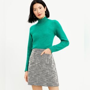Loft Herringbone Pull On Pocket Skirt size large